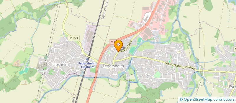 localisation de l'entreprise SCI FAUSTIN  FEGERSHEIM