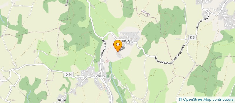localisation de l'entreprise SCI FAUVALRY  VAULX