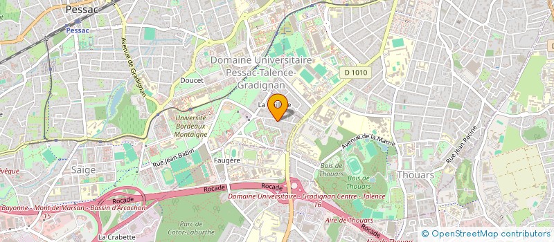 localisation de l'entreprise SCI FAUVEAU SIADOUX  PESSAC