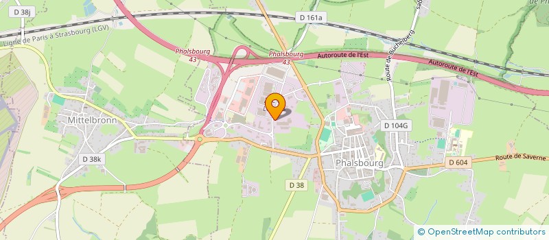 localisation de l'entreprise SCI FAUVERNEY DIJON  PHALSBOURG