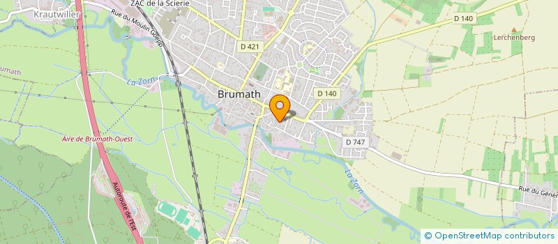 localisation de l'entreprise SCI FAVALOU  BRUMATH