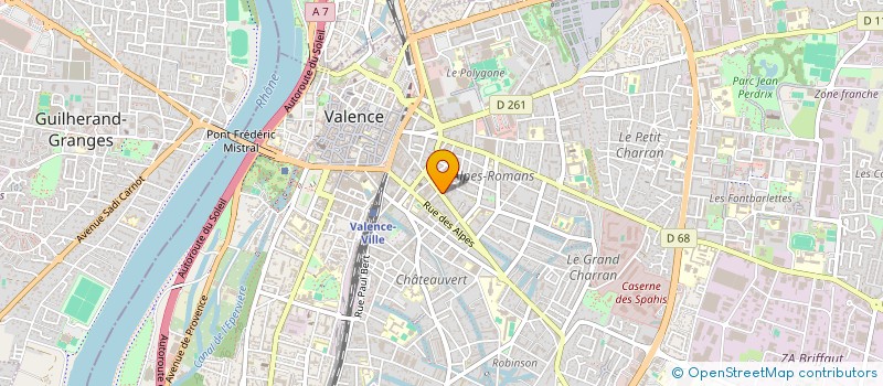 localisation de l'entreprise SCI FAVANTINES VILLARD à VALENCE