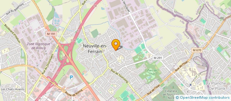 localisation de l'entreprise SCI FAVART à NEUVILLE-EN-FERRAIN