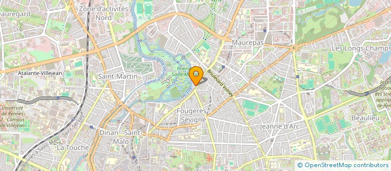 localisation de l'entreprise SCI FAVE  RENNES
