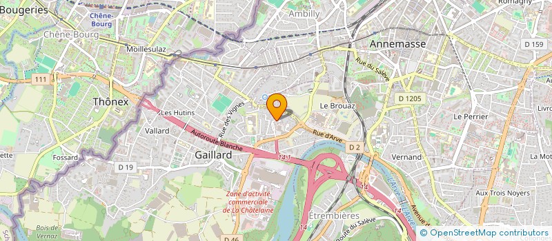 localisation de l'entreprise SCI FAVELLET à GAILLARD