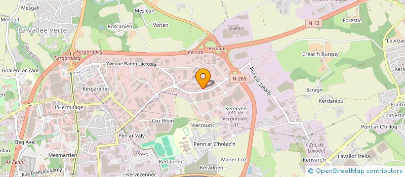 localisation de l'entreprise SCI FAVEN  GUIPAVAS