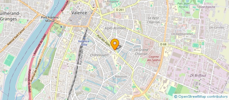 localisation de l'entreprise SCI FAVENTINES I à VALENCE