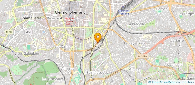 localisation de l'entreprise SCI FAVER  CLERMONT-FERRAND