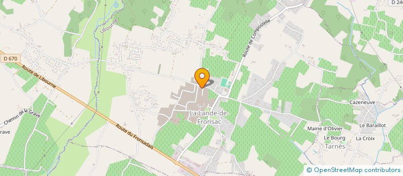 localisation de l'entreprise SCI FAVEREAU  LA LANDE-DE-FRONSAC