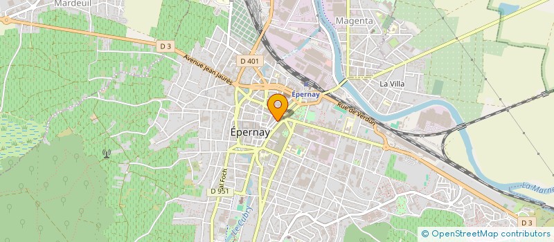 localisation de l'entreprise SCI FAVEROLLE à EPERNAY