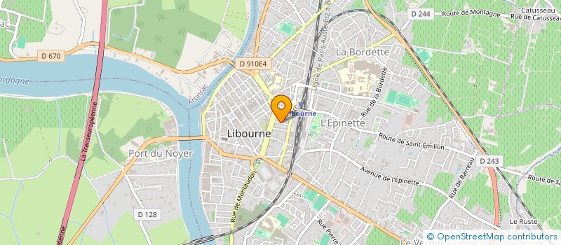 localisation de l'entreprise SCI FAVI  LIBOURNE