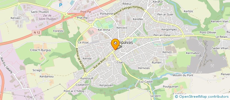 localisation de l'entreprise SCI FAVIAL  GUIPAVAS