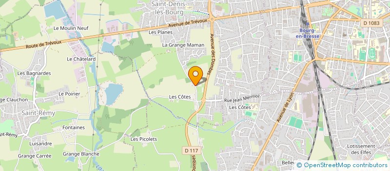 localisation de l'entreprise SCI FAVIER  SAINT-DENIS-LES-BOURG