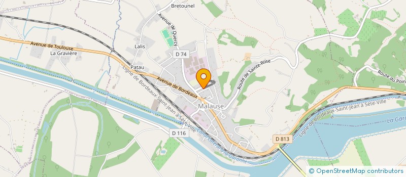 localisation de l'entreprise SCI FAVIER MANIQUANT  MALAUSE