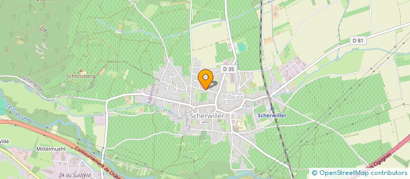 localisation de l'entreprise SCI FAVIERS  SCHERWILLER