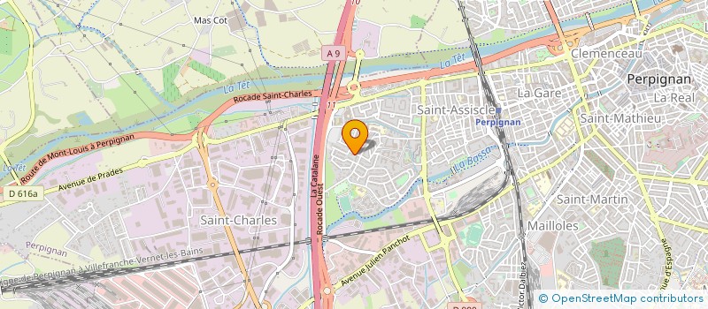 localisation de l'entreprise SCI FAVIL  PERPIGNAN