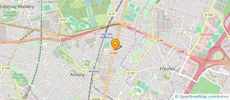 localisation de l'entreprise SCI FAVO à ANTONY