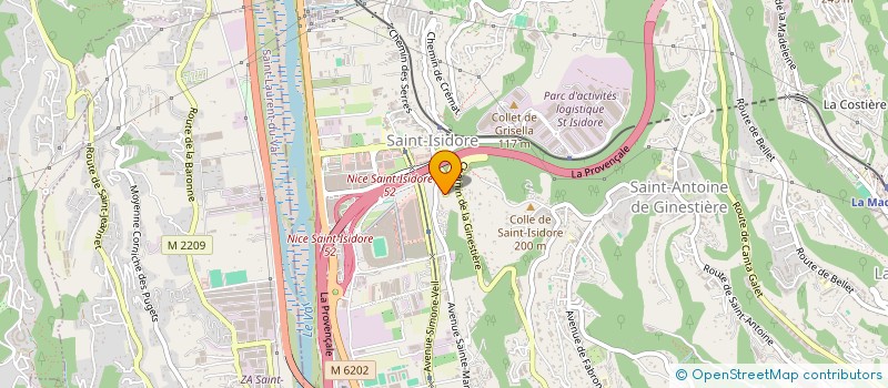 localisation de l'entreprise SCI FAVOLE F à NICE