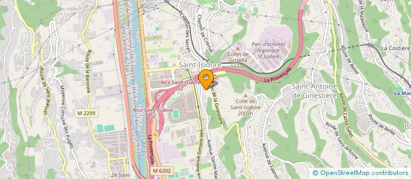 localisation de l'entreprise SCI FAVOLE J à NICE