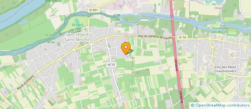 localisation de l'entreprise SCI FAVRANGE à OLIVET