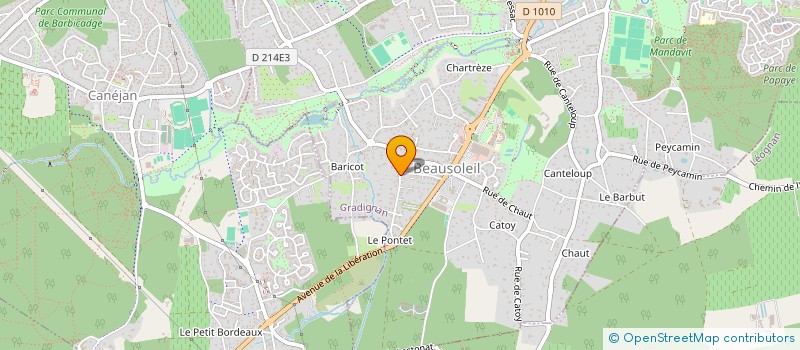 localisation de l'entreprise SCI FAVRE à GRADIGNAN