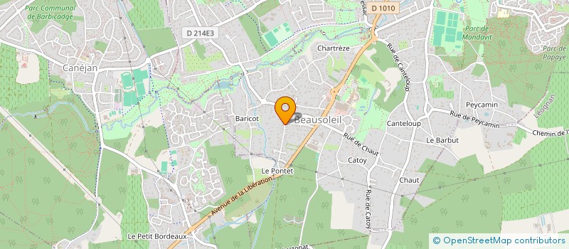 localisation de l'entreprise SCI FAVRE-DUBOURDIEU  GRADIGNAN