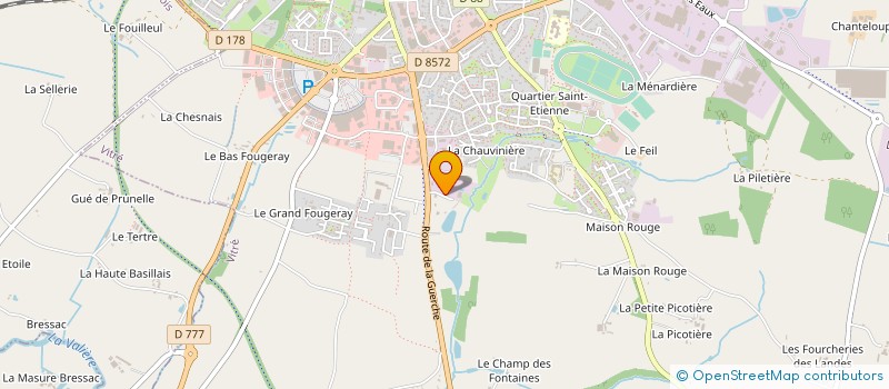 localisation de l'entreprise SCI FAVREAU  VITRE