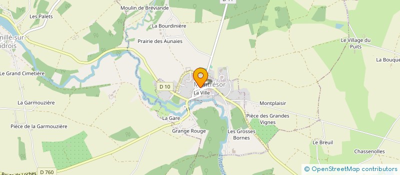 localisation de l'entreprise SCI FAVREAU BRICAULT à MONTRESOR