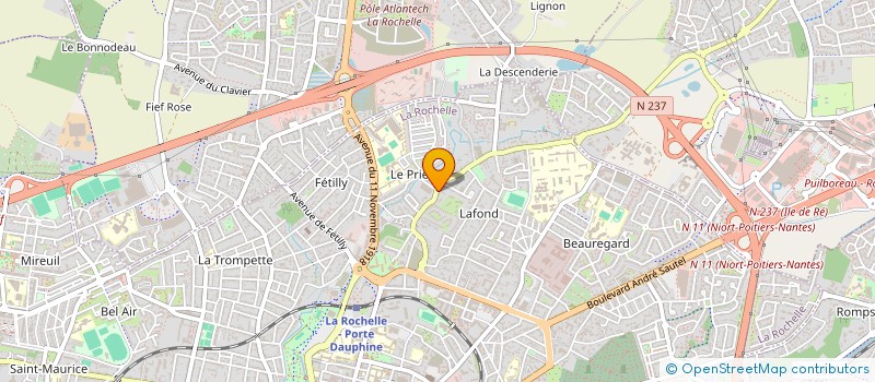 localisation de l'entreprise SCI FAVREAU-MOREAU  LA ROCHELLE