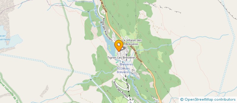 localisation de l'entreprise SCI FAVRIMMO  TIGNES