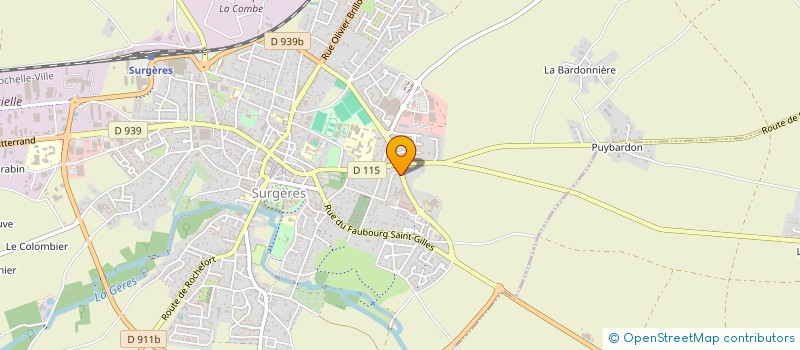 localisation de l'entreprise SCI FAX  SURGERES