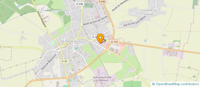 localisation de l'entreprise SCI FAX MARE AUX JONCS  LE NEUBOURG