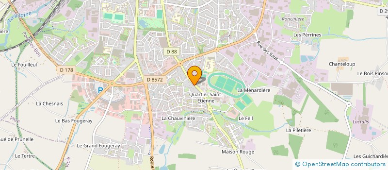 localisation de l'entreprise SCI FAX SA  VITRE
