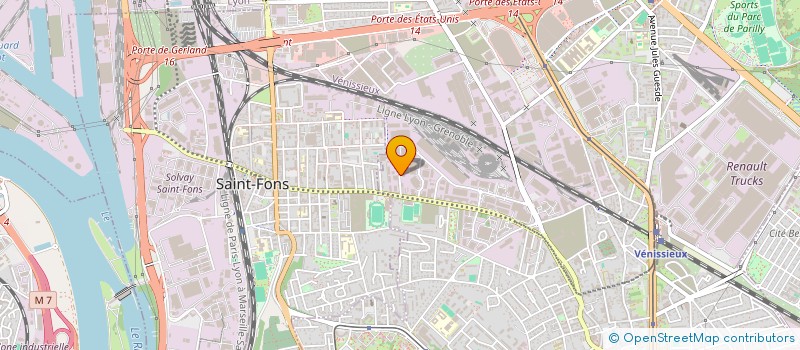 localisation de l'entreprise SCI FAXA  VENISSIEUX