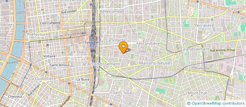 localisation de l'entreprise SCI FAY & CO.  LYON 3EME