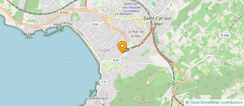 localisation de l'entreprise SCI FAYOLLE à SAINT-CYR-SUR-MER