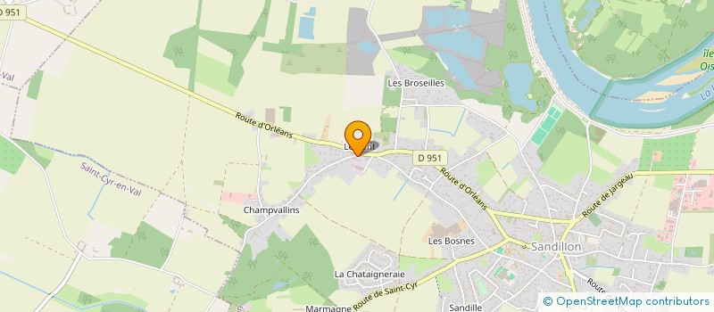 localisation de l'entreprise SCI FAYS à SANDILLON