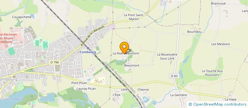 localisation de l'entreprise SCI FAZENDA  COMBOURG