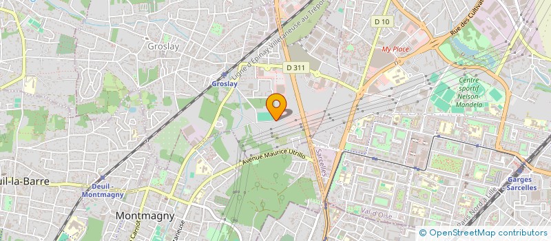 localisation de l'entreprise SCI FB  GROSLAY