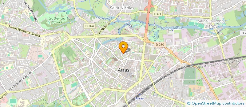 localisation de l'entreprise SCI FB à ARRAS