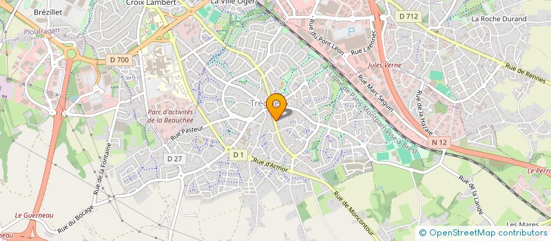 localisation de l'entreprise SCI FB DIEPPE  TREGUEUX