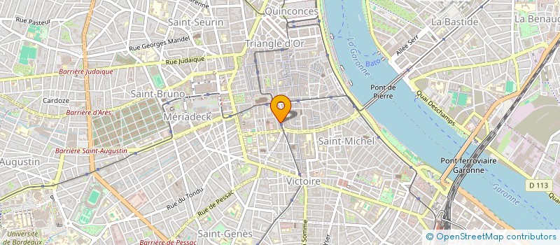 localisation de l'entreprise SCI FB FOUCAULD  BORDEAUX