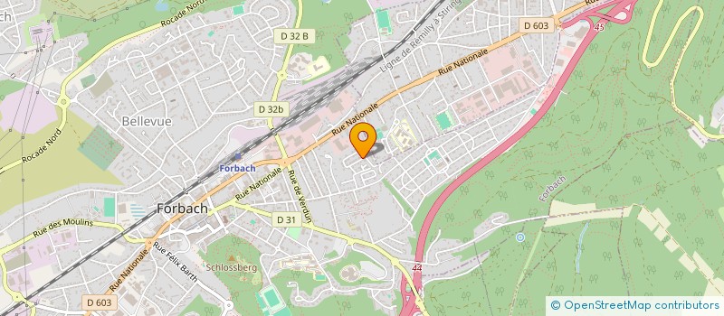 localisation de l'entreprise SCI FB IMMOBILIER  FORBACH