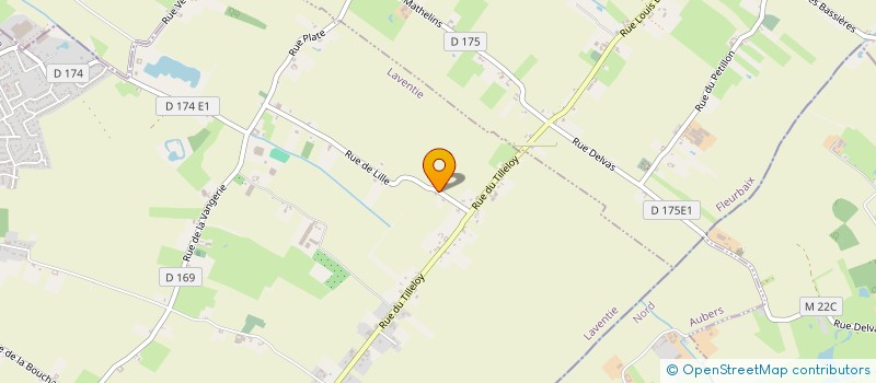 localisation de l'entreprise SCI FB INVEST  LAVENTIE