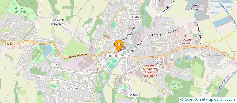 localisation de l'entreprise SCI FB OSTEO  PONT-DE-CHERUY