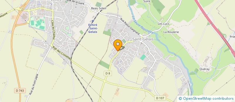 localisation de l'entreprise SCI FBA  SAINT-GELAIS