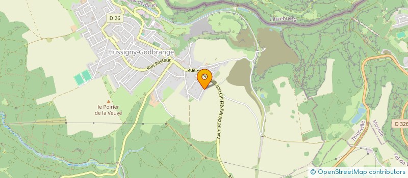 localisation de l'entreprise SCI FBCL  HUSSIGNY-GODBRANGE