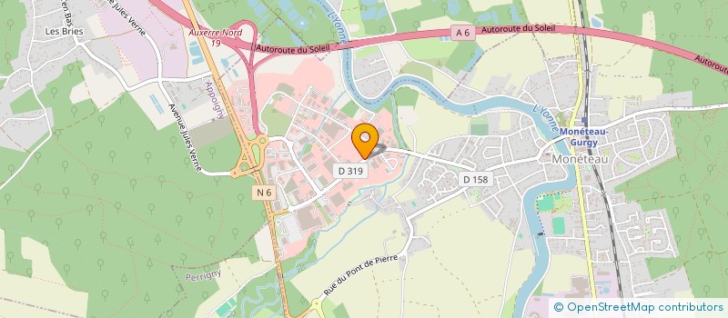localisation de l'entreprise SCI FBCN à MONETEAU