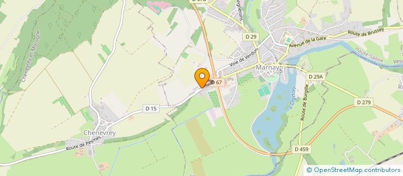 localisation de l'entreprise SCI FBCS  MARNAY