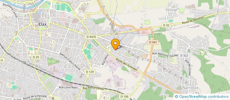 localisation de l'entreprise SCI FBD  NARROSSE